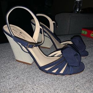 Navy Blue Kate Spade Wedges